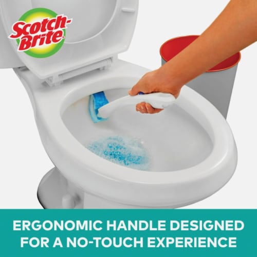Scotch-Brite® Disposable Toilet Bowl Brush Set Perspective: top