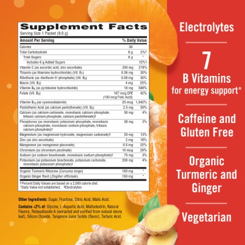 Emergen-C Citrus-Ginger Fizzy Drink Mix Perspective: top