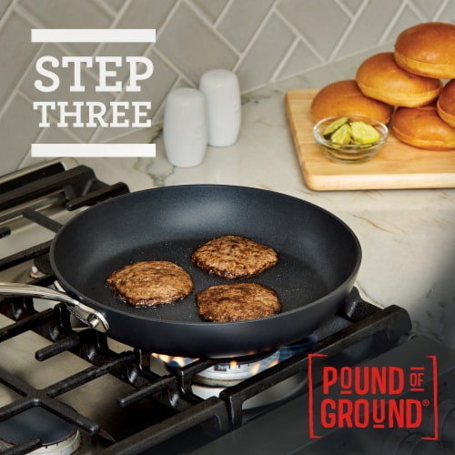 Pound of Ground® Burger Thins™ Frozen 100% Pure Beef Patties Perspective: top