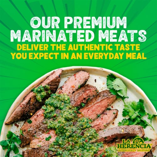 La Herencia® Chimichurri Boneless Beef Loin Flap Meat Steak Perspective: top