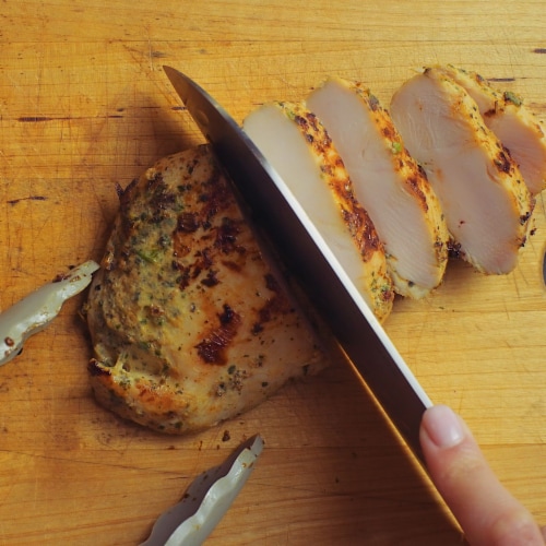 La Herencia® Chili Lime with Cilantro Boneless Skinless Chicken Breast with Rib Meat Perspective: top