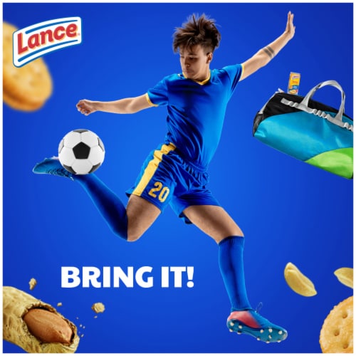 Lance Sandwich Crackers Toasty Peanut Butter 20 Individually Wrapped Packs Perspective: top