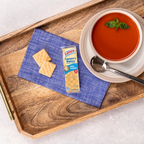 Lance® Captain's Wafers® White Cheddar Sandwich Crackers Perspective: top