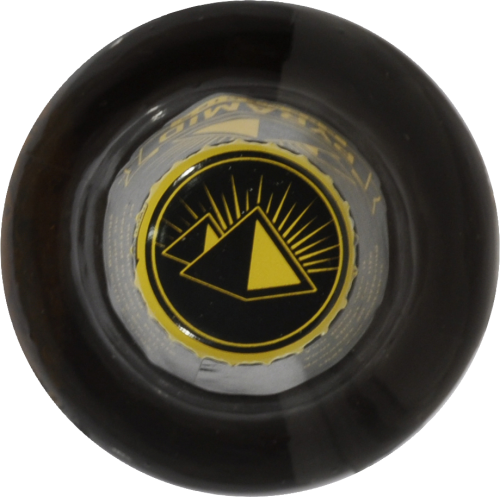 Pyramid Breweries Audacious Apricot Bottled Ale Perspective: top