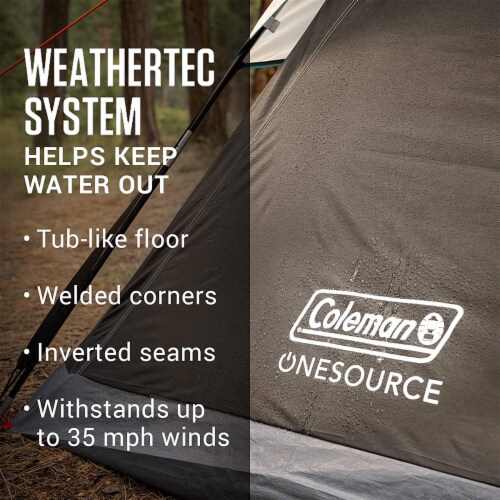 Coleman OneSource 4 Person Dome Tent Perspective: top