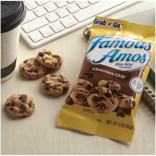 Famous Amos Grab N' Go Chocolate Chip Bite Size Cookies, 3 oz Kroger