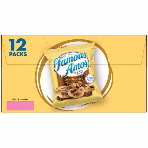 Famous Amos® Chocolate Chip Bite Size Cookies Perspective: top