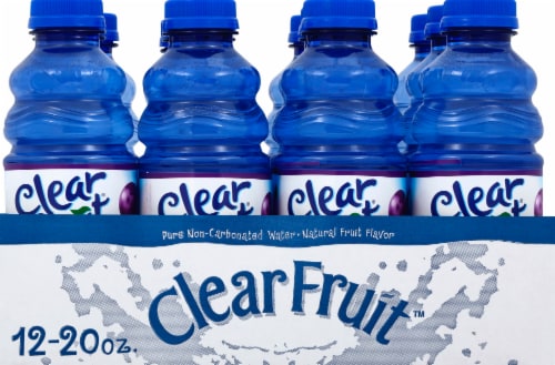 Clearfruit® Grape Bottled Water Perspective: top