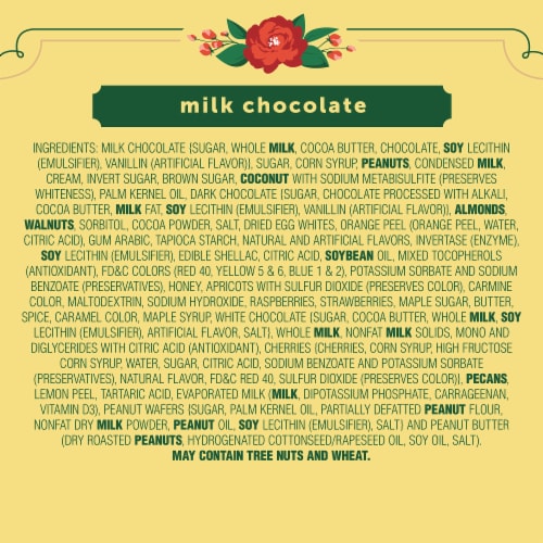 WHITMAN'S SAMPLER Assorted Milk Chocolate Gift Box Perspective: top
