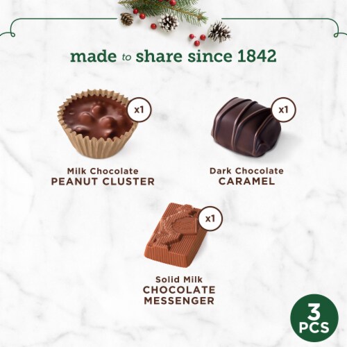 WHITMAN'S SAMPLER Christmas Assorted Chocolate Gift Box Perspective: top
