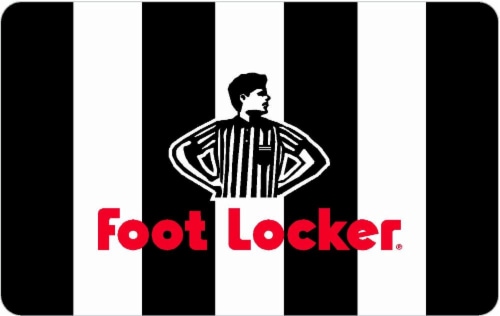 Foot Locker Variable Amount Gift Card Perspective: top