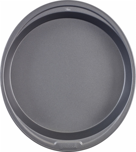 GoodCook® Everyday Nonstick 9 Inch Round Cake Pan - Gray Perspective: top