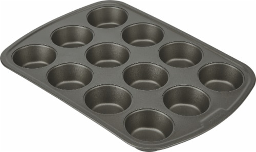 GoodCook Nonstick Steel 6-Cup Jumbo Muffin Pan Gray 