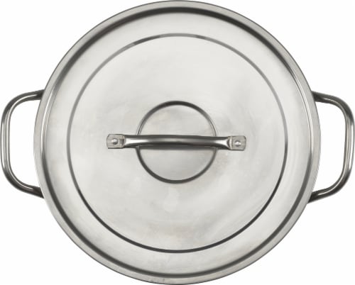GoodCook® Stock Pot With Lid Stainless Steel Perspective: top