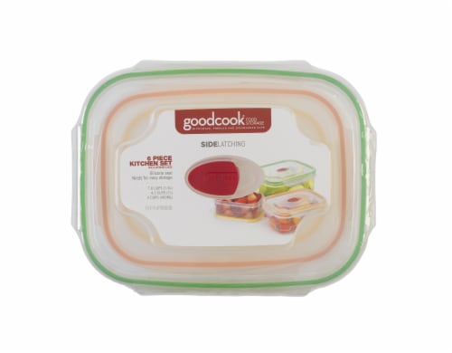 GoodCook® Side Latching Food Storage Set - Multi-Color Perspective: top