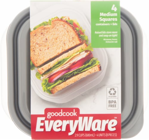 GoodCook Everyware XL Rectangular Food Storage Containers, 1 gal - Baker's