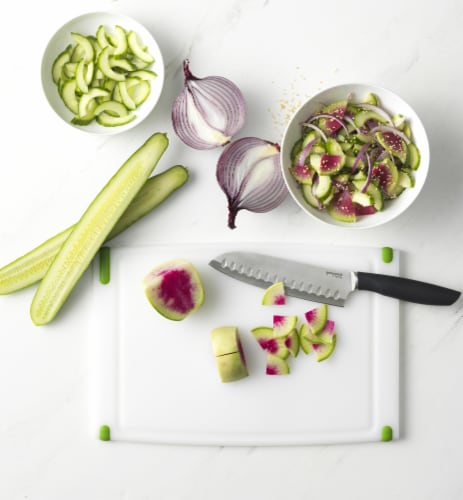 GoodCook® Touch Santoku Slicing Knife Perspective: top