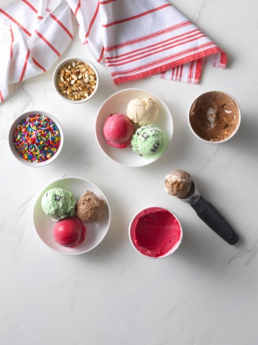 GoodCook® Touch Ice Cream Scoop - Black Perspective: top