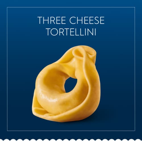 Barilla® Three Cheese Non-GMO and Pantry Friendly Dried Tortellini Pasta Perspective: top