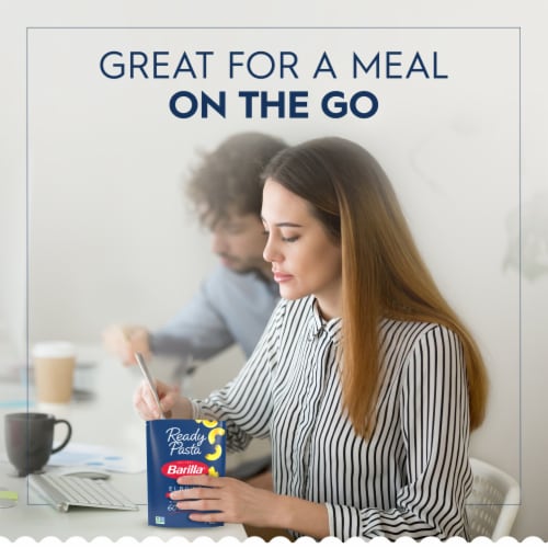 Barilla Ready Pasta Elbows Fully Cooked Non-GMO Microwave Pasta Perspective: top