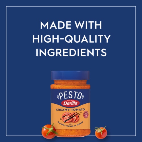 Barilla Creamy Tomato Pesto Pasta Sauce and Spread Perspective: top