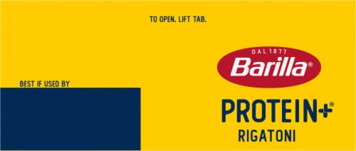 Barilla® Protein+® Rigatoni Pasta Box Perspective: top