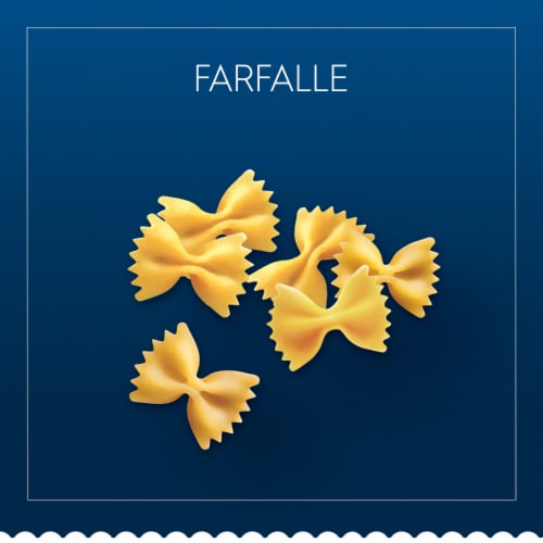 Barilla Farfalle Pasta Quality Non-GMO and Kosher Certified Pasta Perspective: top