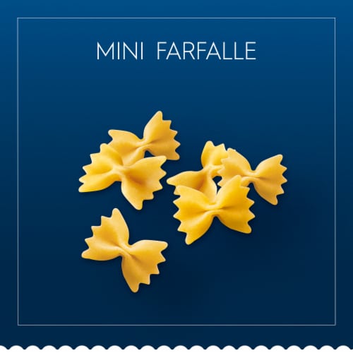Barilla Mini Farfalle Bow Tie Non-GMO Certified & Kosher Pasta Perspective: top