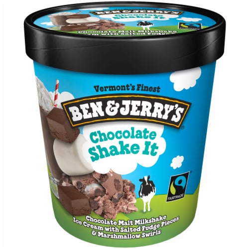 Ben & Jerry's® Chocolate Shake It Truffles Ice Cream Perspective: top