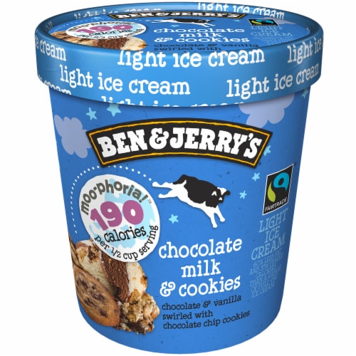Ben & Jerry’s® Chocolate Milk & Cookies Moo-Phoria! Ice Cream Perspective: top