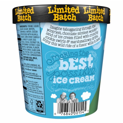 Ben & Jerry's Minter Wonderland™ Ice Cream Pint Perspective: top