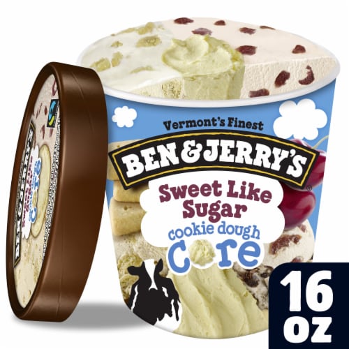 Ben & Jerry's Sweet Like Sugar Cookie Dough Core Ice Cream Perspective: top