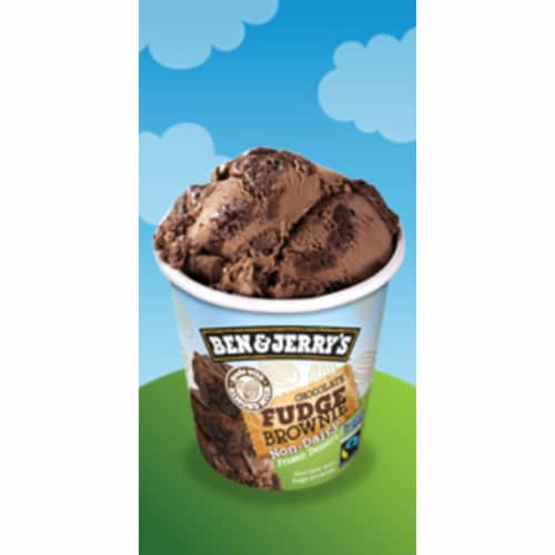 Ben & Jerry's Dairy Free Peanut Butter & Cookies Frozen Dessert Cup Perspective: top