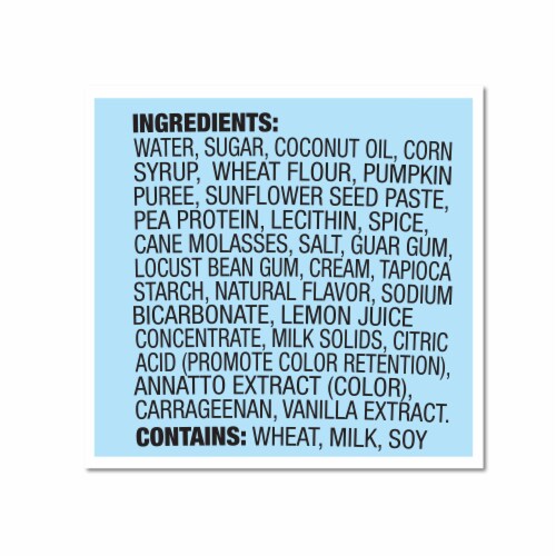 Ben & Jerry's Rosie's Batch Pumpkin & Mini Cookies Frozen Dog Treat Cups Perspective: top