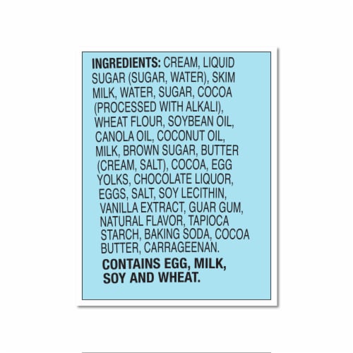 Ben & Jerry's® Topped Chocolate Milk & Cookies Ice Cream Perspective: top