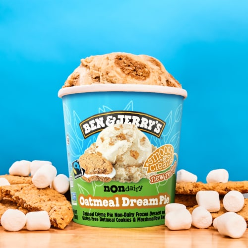 Ben & Jerry's Non-Dairy Oatmeal Dream Pie™ Frozen Dessert Perspective: top