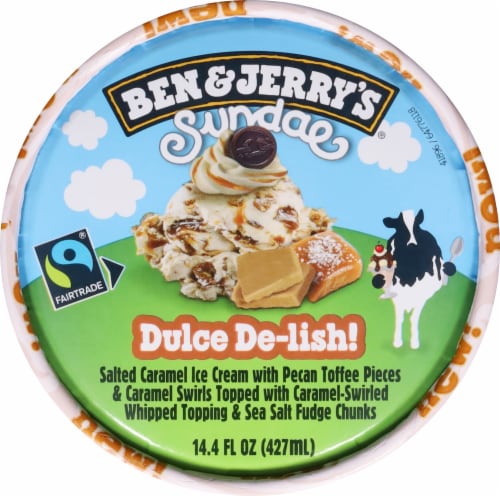 Ben & Jerry's® Dulce Delish Ice Cream Pint Perspective: top