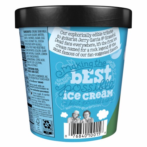 Ben & Jerry's Cherry Garcia® Ice Cream Pint Perspective: top