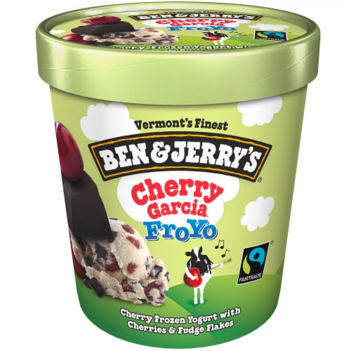 Ben & Jerry's® Cherry Garcia Frozen Yogurt Perspective: top