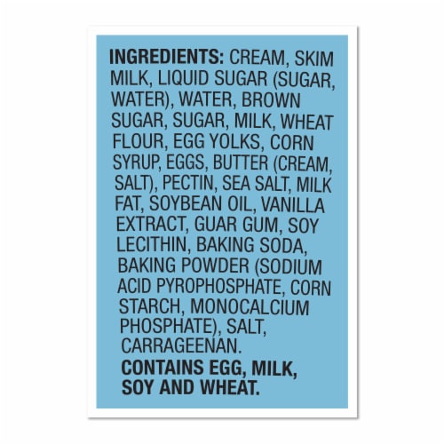 Ben & Jerry's Non-GMO Salted Caramel Core Sweet with Blonde Brownies Ice Cream Perspective: top
