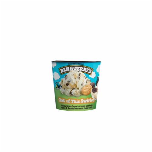 Ben & Jerry's Oat of This Swirled™ Brown Sugar Ice Cream Pint Perspective: top