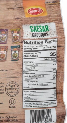 Osem® Mediterranean Caesar Croutons Perspective: top
