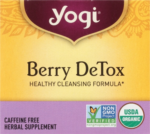 Yogi Berry DeTox Caffeine Free Tea Bags Perspective: top