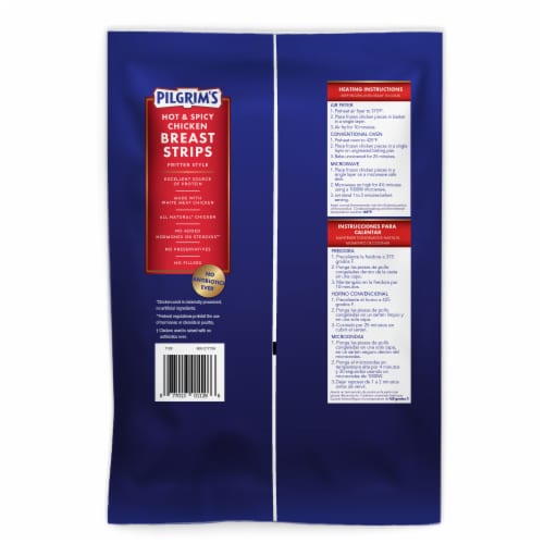 Pilgrim's® Hot & Spicy Chicken Breast Strips Perspective: top