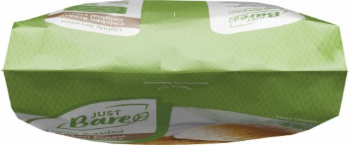 Just Bare Fully Cooked Lightly Breaded Chicken Breast Original Fillets Perspective: top