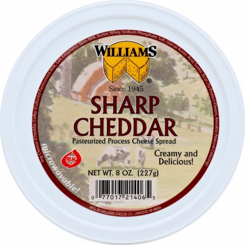 Williams Sharp Cheddar Gourmet Cheese Spread Perspective: top
