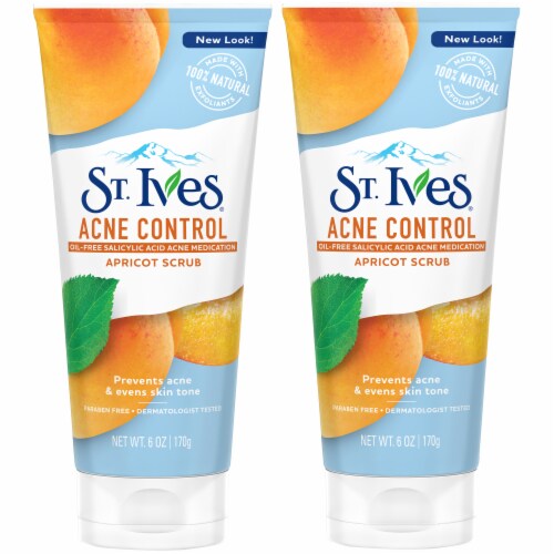 St. Ives® Oil-Free Salicylic Acid Acne Control Apricot Face Scrub Perspective: top