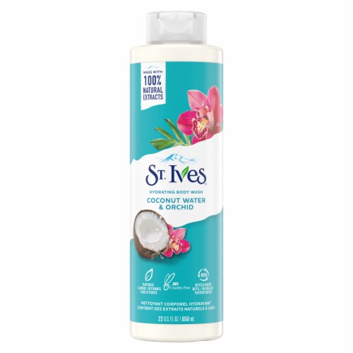 St. Ives Coconut Water & Orchid Hydrating Body Wash Perspective: top