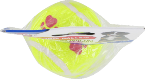 Spot Paw Print Tennis Balls Twin Pack Perspective: top