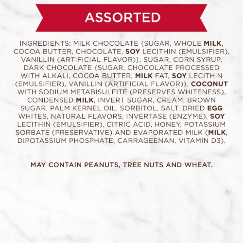 RUSSELL STOVER Valentine's Day Magical Heart Assorted Milk & Dark Chocolate Gift Box Perspective: top